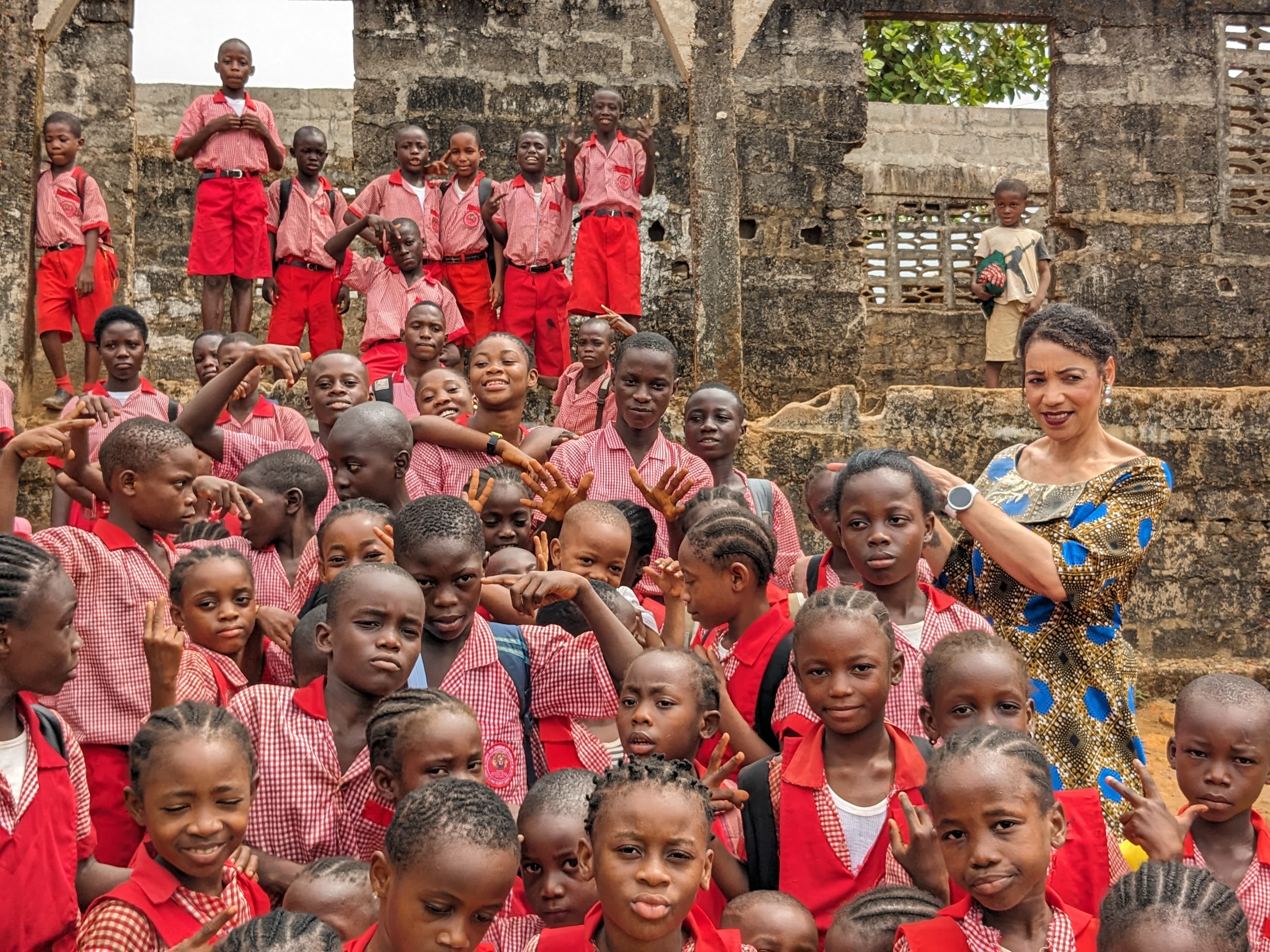 Children at Champion Academy in Paynesville, Liberia